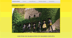 Desktop Screenshot of mariachisenmadrid.com