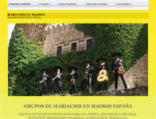 Tablet Screenshot of mariachisenmadrid.com